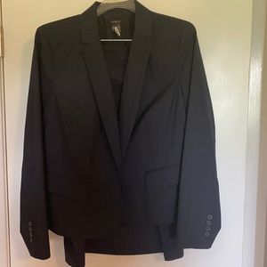 Ann Taylor Navy Pinstripe Business Suit